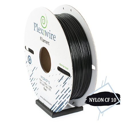 Plexiwire filament NYLON CF10 - это NYLON PA6 с добавлением 10% карбона