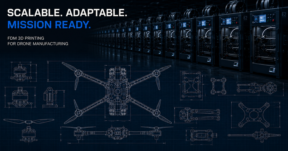 3D Printing for Drones: Why FDM is Now a Full-Scale Manufacturing Strategy (Not Just Prototyping)